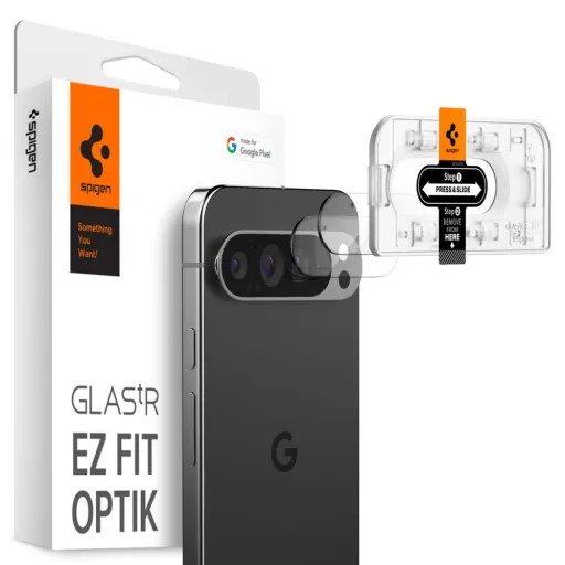 SPIGEN OPTIK.TR ”EZ FIT” 2 DARABOS KAMERA VÉDŐ GOOGLE PIXEL 9 PRO XL ÁTLÁTSZÓ ÜVEGFÓLIA