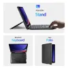 DUX DUCIS DK összecsukható fliptok Vezeték nélküli Billentyűzettel SAMSUNG Tab S9 Plus fekete tok - 3. kép