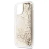 Original GUESS GUOHCN61GLHFLGO tok iPhone 11-hez (Liquide Glitter Charms / arany) - 1. kép