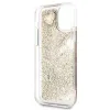 Original GUESS GUOHCN61GLHFLGO tok iPhone 11-hez (Liquide Glitter Charms / arany) - 2. kép