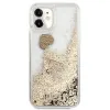 Original GUESS GUOHCN61GLHFLGO tok iPhone 11-hez (Liquide Glitter Charms / arany) - 3. kép