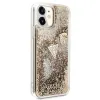 Original GUESS GUOHCN61GLHFLGO tok iPhone 11-hez (Liquide Glitter Charms / arany) - 4. kép