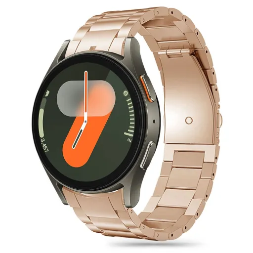 TECH-PROTECT STAINLESS SAMSUNG GALAXY WATCH 4 / 5 / 5 PRO / 6 / 7 / FE BLUSH GOLD óraszíj