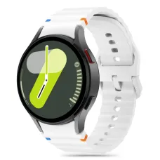 Tech-protect Silicone Sport Samsung Galaxy Watch 4 / 5 / 5 Pro / 6 / 7 / Fe Fehér