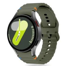 Tech-protect Szilikon Sport Samsung Galaxy Watch 4 / 5 / 5 Pro / 6 / 7 / Fe Army Zöld