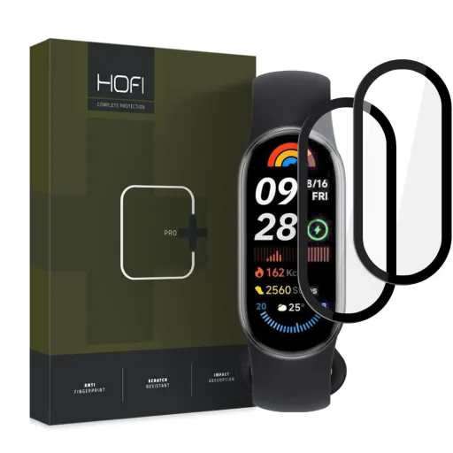 SZKŁO HYBRYDOWE HOFI HYBRID PRO+ 2-PACK XIAOMI SMART BAND 9 / 9 NFC BLACK üvegfólia