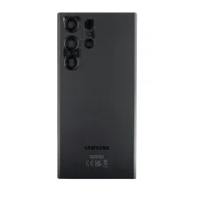 Samsung S918B Galaxy S23 Ultra Akkumulátor Fedél Phantom Fekete (Szervizcsomag)