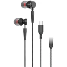 PAVAREAL vezetékes fülhallgatók mikrofonnal, Type C PA-M10C-R fekete [DAC]