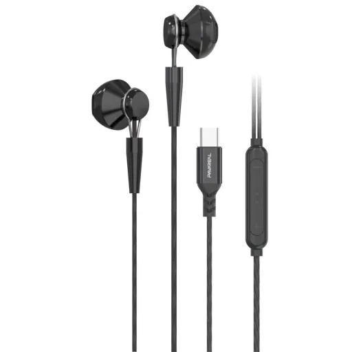 PAVAREAL vezetékes fülhallgatók mikrofonnal és Type C PA-M10C fekete [DAC]