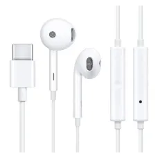 OPPO eredeti vezetékes fülhallgató Type C mikrofonnal MH147 fehér bulk