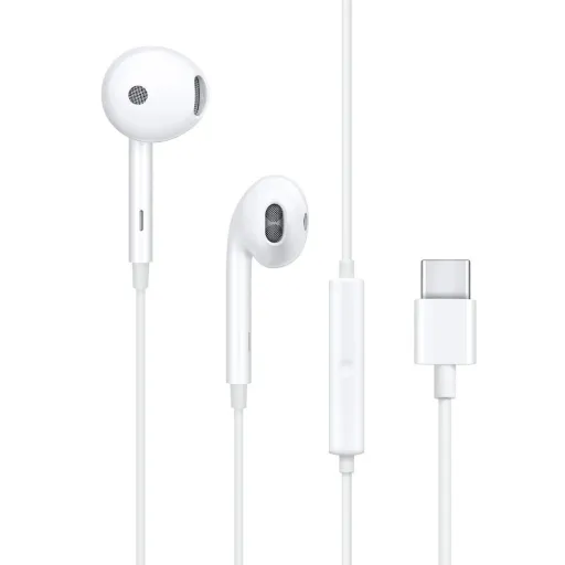 OPPO eredeti vezetékes fülhallgatók Type C mikrofonnal MH135-3 fehér bulk