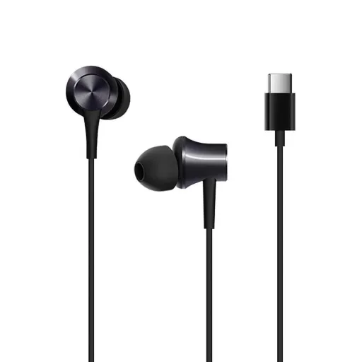 XIAOMI eredeti vezetékes fülhallgató Typ C mikrofonnal HSEJ04WM fekete blister