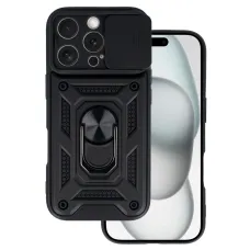 Slide Camera Armor tok iPhone 16 Pro fekete