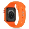 TECH-PROTECT SILICONE APPLE WATCH 4 / 5 / 6 / 7 / 8 / 9 / SE (38 / 40 / 41 MM) fényes narancssárga  szíj - 0. kép