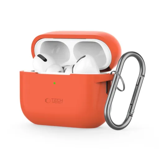 Tech-protect Silicone Hook Apple Airpods Pro 1 / 2 Neon Narancssárga Tok