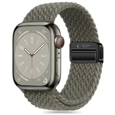 TECH-PROTECT NYLONMAG APPLE WATCH 4 / 5 / 6 / 7 / 8 / 9 / SE / ULTRA 1 / 2 (42 / 44 / 45 / 49 MM) OLIVE GREY szíj