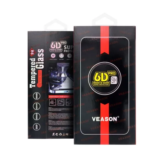 6D Pro Veason üvegfólia - iPhone X / XS / 11 Pro black