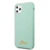 Guess GUHCN58LSLMGG iPhone 11 Pro zöld tok Silicone Vintage Gold Logo - 0. kép