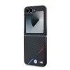 BMW M PU Carbon Tricolor Stripe tok Samsung Galaxy Z Flip 6 Black - 4. kép