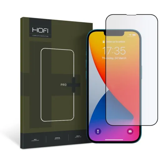 HOFI GLASS PRO+ ÜVEGFÓLIA IPHONE 13 / 13 PRO / 14 FEKETE