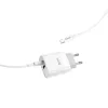 HOCO C80A hálózati töltő PD20W/QC3.0 + Type-C kábel fehér - 2. kép
