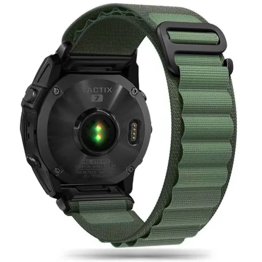 TECH-PROTECT NYLON PRO GARMIN FENIX 3 / 5X / 3HR / 5X PLUS / 6X / 6X PRO / 7X KATONAI ZÖLD óraszíj