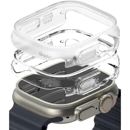 RINGKE SLIM 2-PACK APPLE WATCH ULTRA 1 / 2 (49 MM) CLEAR & ALPINE CLEAR tok RINGKE SLIM 2-PACK APPLE WATCH ULTRA 1 / 2 (49 MM) CLEAR & ALPINE CLEAR tok