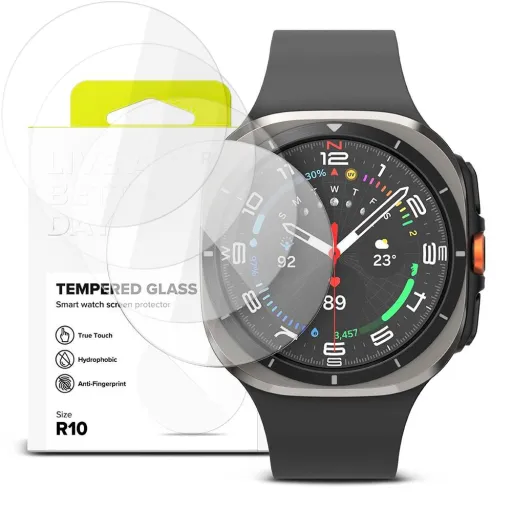 Edzett üveg Ringke Tempered Glass 4-pack Samsung Galaxy Watch Ultra (47 mm) clear, üvegfólia