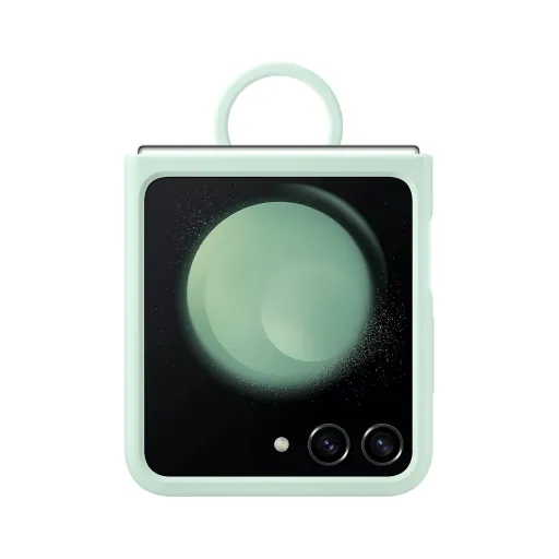 EF-PF731TME Samsung Szilikon Tok Gyűrűvel Galaxy Z Flip 5-hez Ocean Green (Sérült Csomagolású) tok EF-PF731TME Samsung Szilikon Tok Gyűrűvel Galaxy Z Flip 5-hez Ocean Green (Sérült Csomagolású) tok