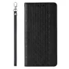 Magnet Strap tok iPhone 12/12 Pro Pouch Wallet + Mini Lanyard Medál Fekete - 2. kép