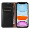 Magnet Strap tok iPhone 12/12 Pro Pouch Wallet + Mini Lanyard Medál Fekete - 4. kép