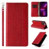 Magnet Strap Case tok iPhone 12 Pro Pouch Wallet + Mini Lanyard Pendant Piros - 1. kép