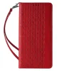 Magnet Strap Case tok iPhone 12 Pro Pouch Wallet + Mini Lanyard Pendant Piros - 2. kép