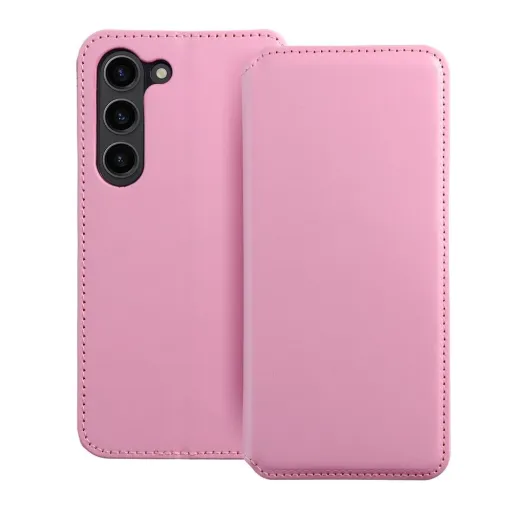 DUAL POCKET Fliptok Samsung S24 világos rózsaszín tok DUAL POCKET Fliptok Samsung S24 világos rózsaszín tok