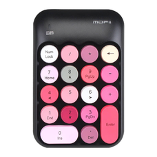 MOFII Vezeték nélküli numerikus billentyűzet X910 Fekete+Piros
