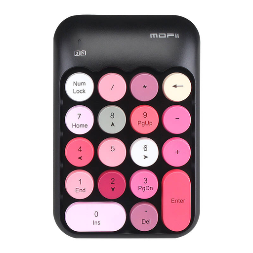 MOFII Vezeték nélküli numerikus billentyűzet X910 Fekete+Piros