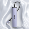 UGREEN CM475 USB-C 3x USB 3.0 adapter, RJ45, USB-C PD (szürke) - 0. kép