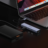UGREEN CM475 USB-C 3x USB 3.0 adapter, RJ45, USB-C PD (szürke) - 2. kép