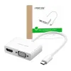 UGREEN MM123 USB-C - HDMI + VGA adapter (fehér) - 0. kép