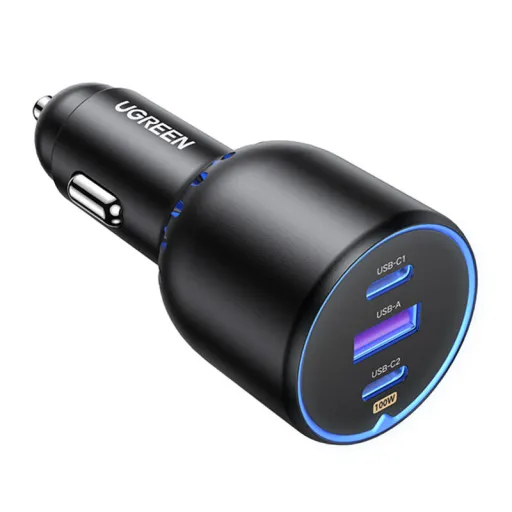 UGREEN CD293 autós töltő, 2USB-C PD+ USB-A, 130W (fekete)