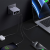 Ugreen Nexode Pro 160W fali töltő, GaN, USB + 3x USB-C (szürke) - 4. kép