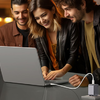Ugreen Nexode Pro hálózati töltő, USB + 2x USB-C, 65W + USB-C kábel 1.5m (fekete) - 3. kép