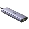 UGREEN 6 az 1-ben multifunkciós adapter USB-C - 3x USB A 3.0, HDMI, RJ45, PD - 1. kép