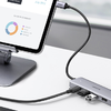 UGREEN 4 az 1-ben hub adapter USB-C - 4x USB 3.0 + USB-C (szürke) - 0. kép