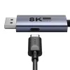 Adapter USB-C - DP Baseus 8K 1,5m (fekete) - 1. kép