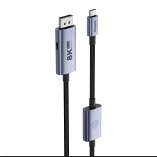 Adapter USB-C - DP Baseus 8K 1,5m (fekete)