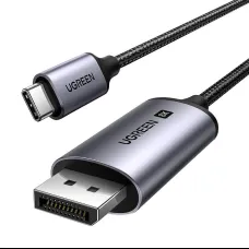 UGREEN CM556 USB-C to DisplayPort 8K 1m (fekete) kábel