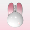 MOFII Vezeték nélküli egér + Bluetooth Rabbit M6DM olajfestés (Fehér-Rózsaszín) - 4. kép