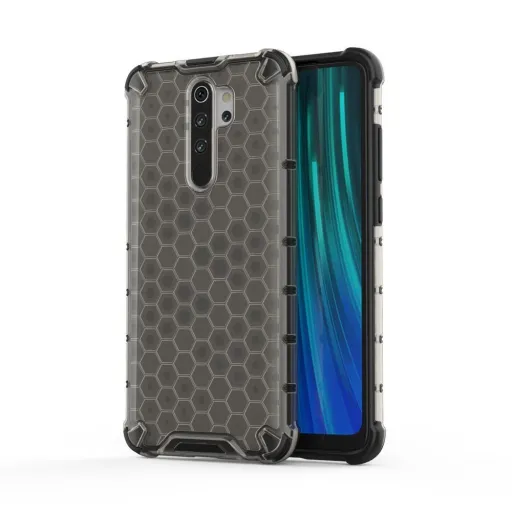 Honeycomb armor TPU tok Xiaomi Redmi Note 8 Pro fekete