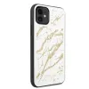 Guess Glitter Marble Glass iPhone 11 tok fehér (GUHCN61MGGWH) - 2. kép